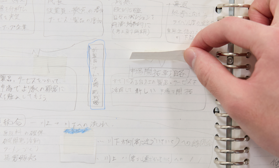 中澤さんの1年次のノート画像